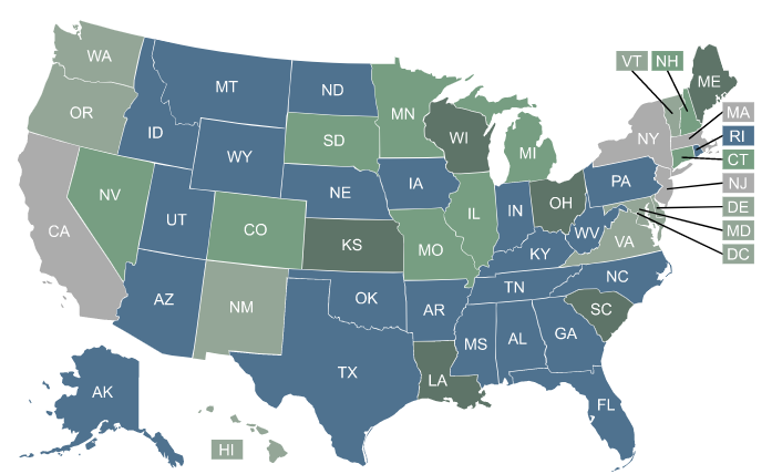 Health insurance availability in the USA