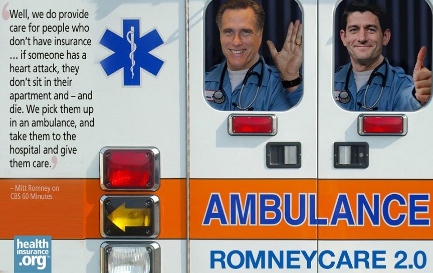 Mitt Romney myths about ER care and the uninsured