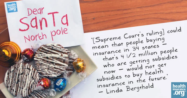 Santa, keep the affordable in the ACA.