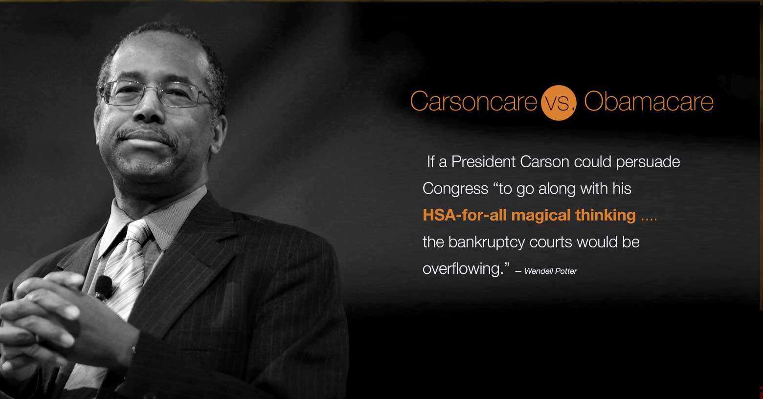 Carsoncare vs Obamacare.