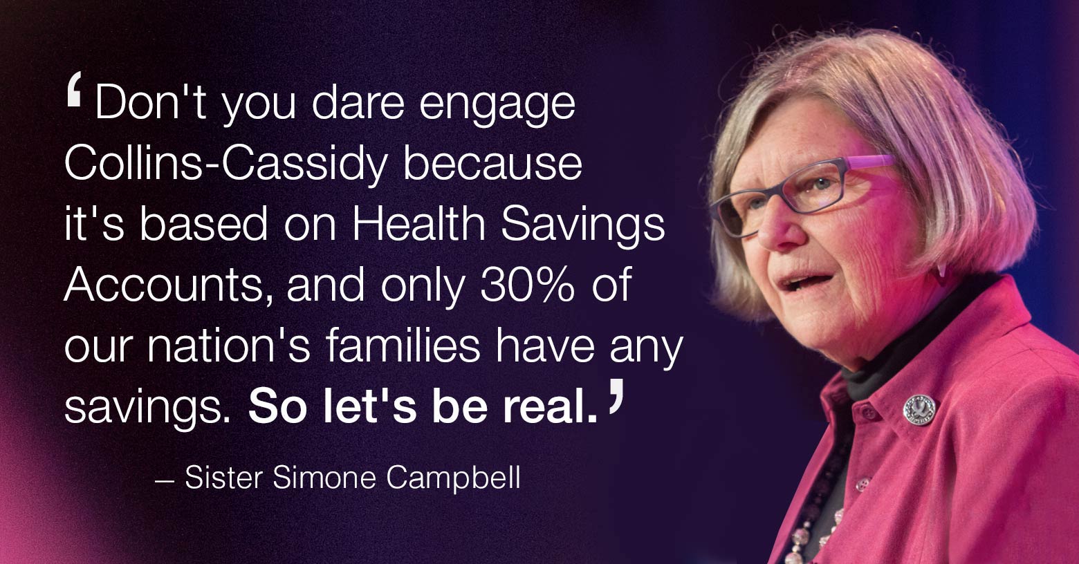 Sister Simone and health care.