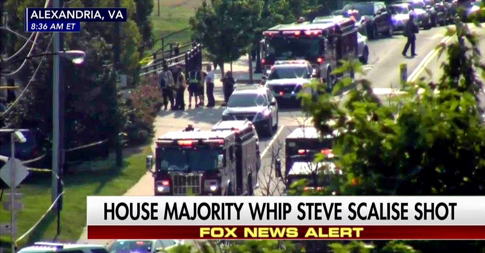 Rep. Steve Scalise is shot -- tv image