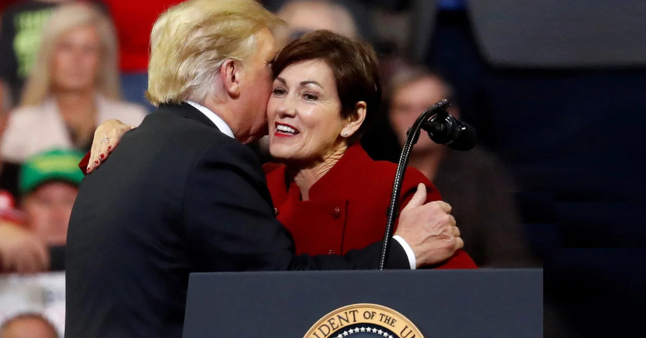 Iowa Governor Kim Reynolds waivers