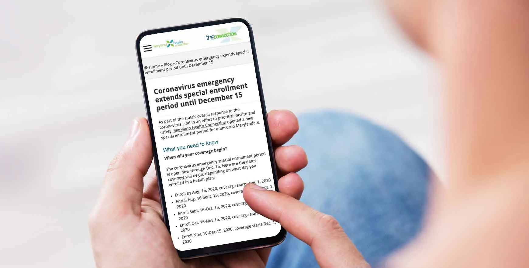 Maryland open enrollment extension