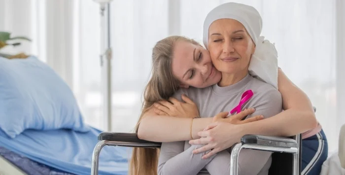 cancer patient with daughter