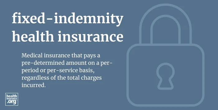Infographic regarding fixed-indemnity health insurance