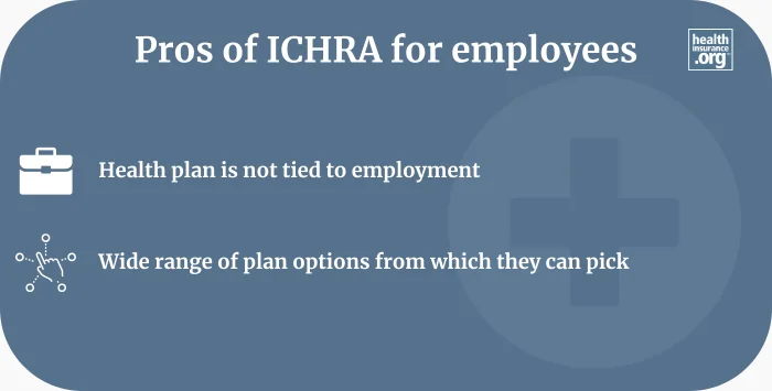 pros of ICHRA for employees infographic