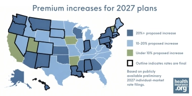 Health insurance premium increases for 2027: Proposed rates by state and what consumers should know